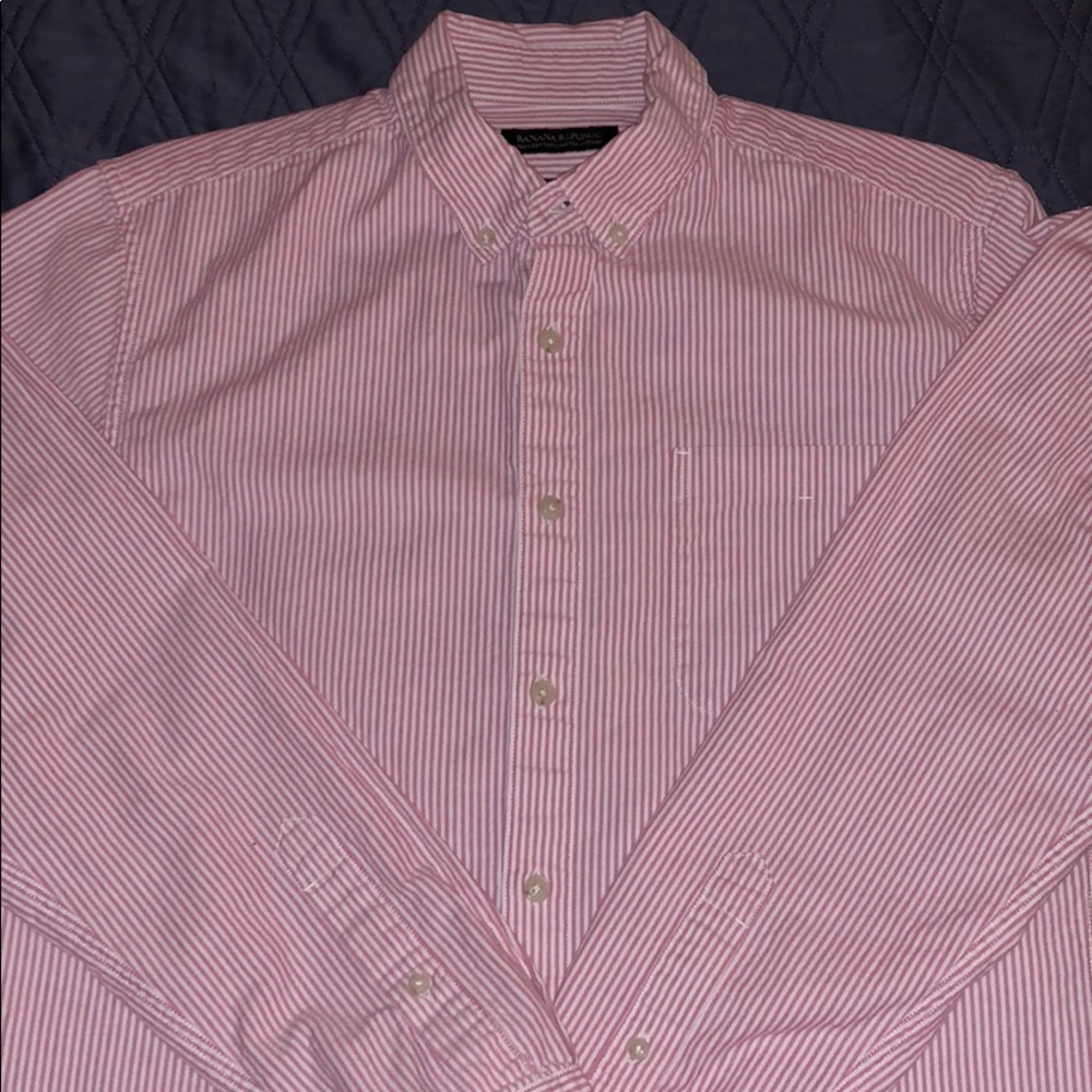 Slim fit Pinstripe button down